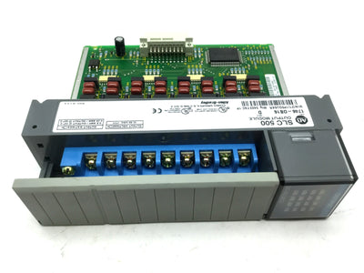 Used Allen Bradley 1746-OB16 Ser D SLC500 PLC Output Module, 16-Point, 10-50VDC