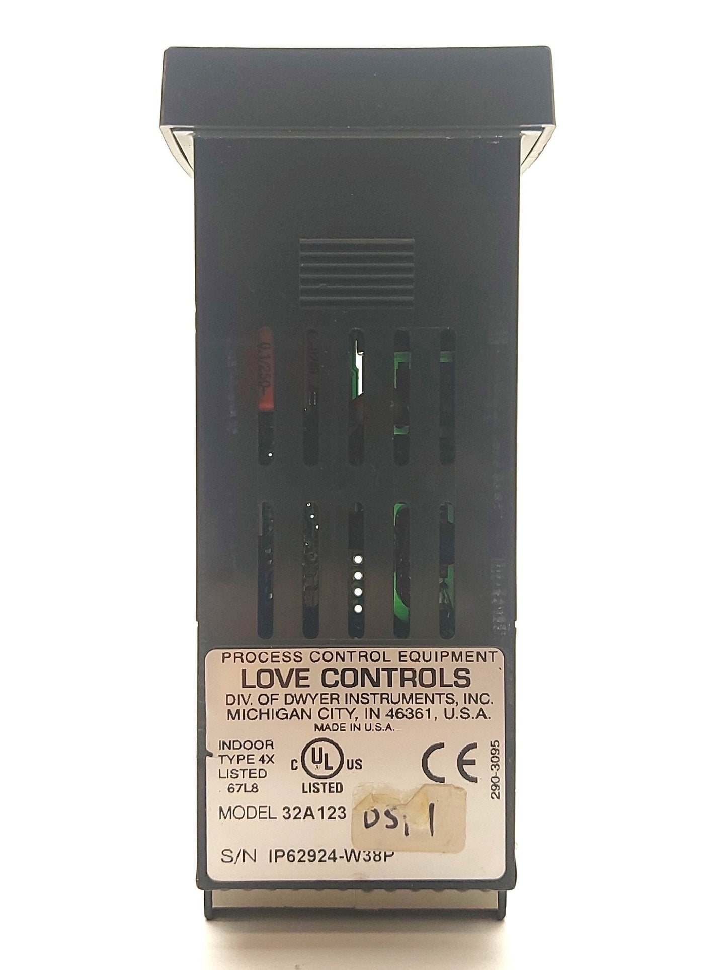 Used Love Controls 32A123 Temp Controller 2x 4-Digit RTD/TC 5VDC/Relay 100-240VAC/DC