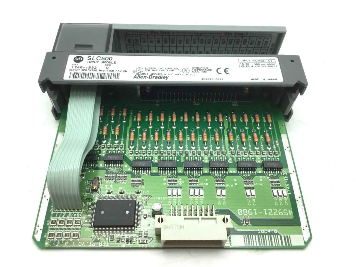 Used Allen Bradley 1746-IB32 SLC500 Series PLC Input Module, 32-Point