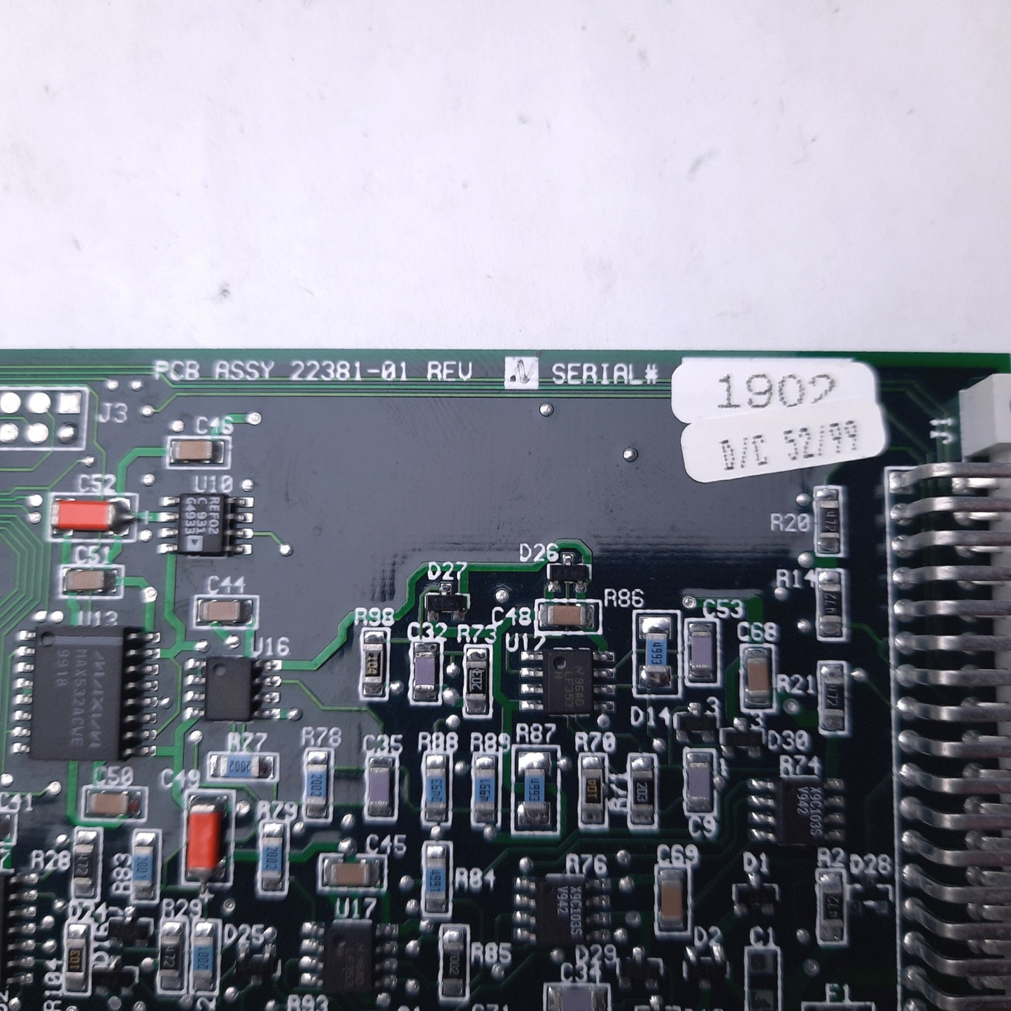 Used Newport PCB ASSY 22381-01 REV G Plug-In Board for Unidrive6000, D-Sub 25