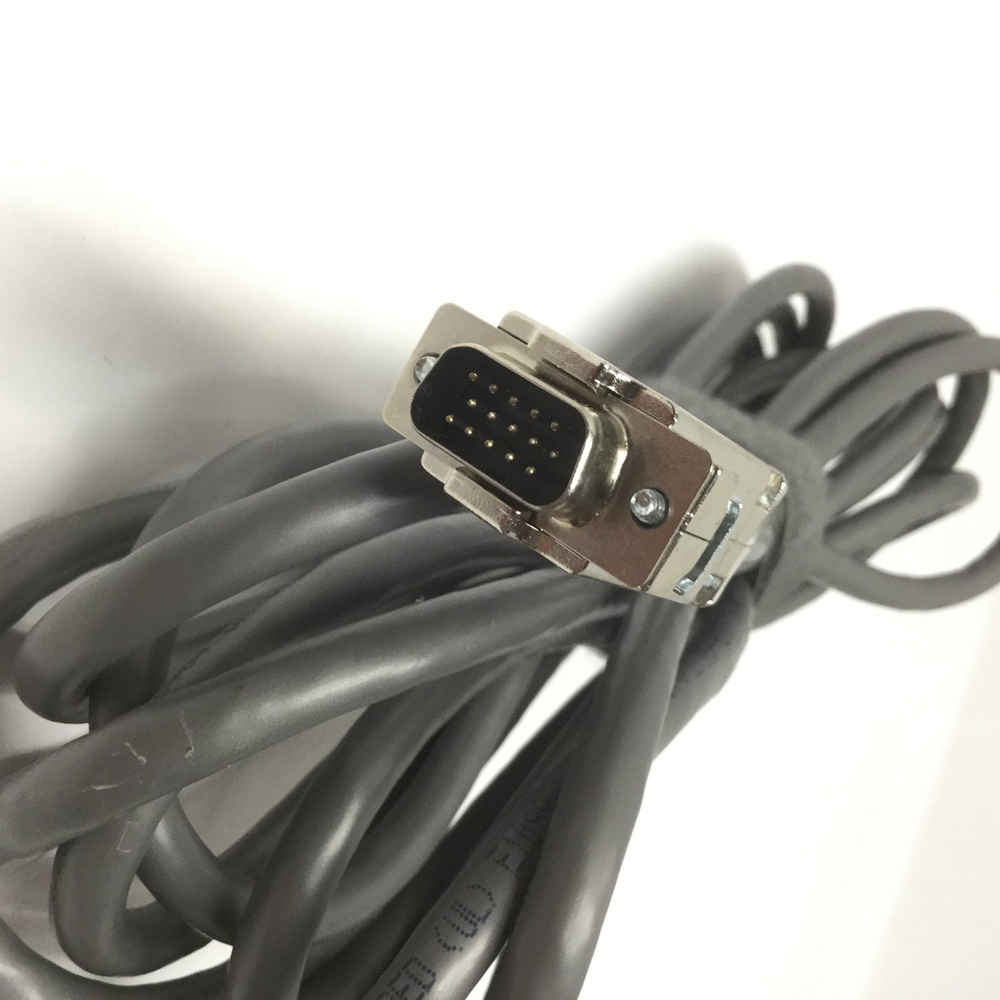 Used Datalogic 606-0673-05 Power and I/O Camera Cable, 12-Pin to DB15 Male, 5 Meters