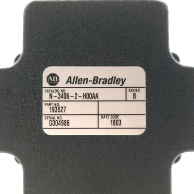 Used Allen Bradley N-3406-2-H00AA N-Series Brushless Servo Motor, 2000-Line, 230VAC