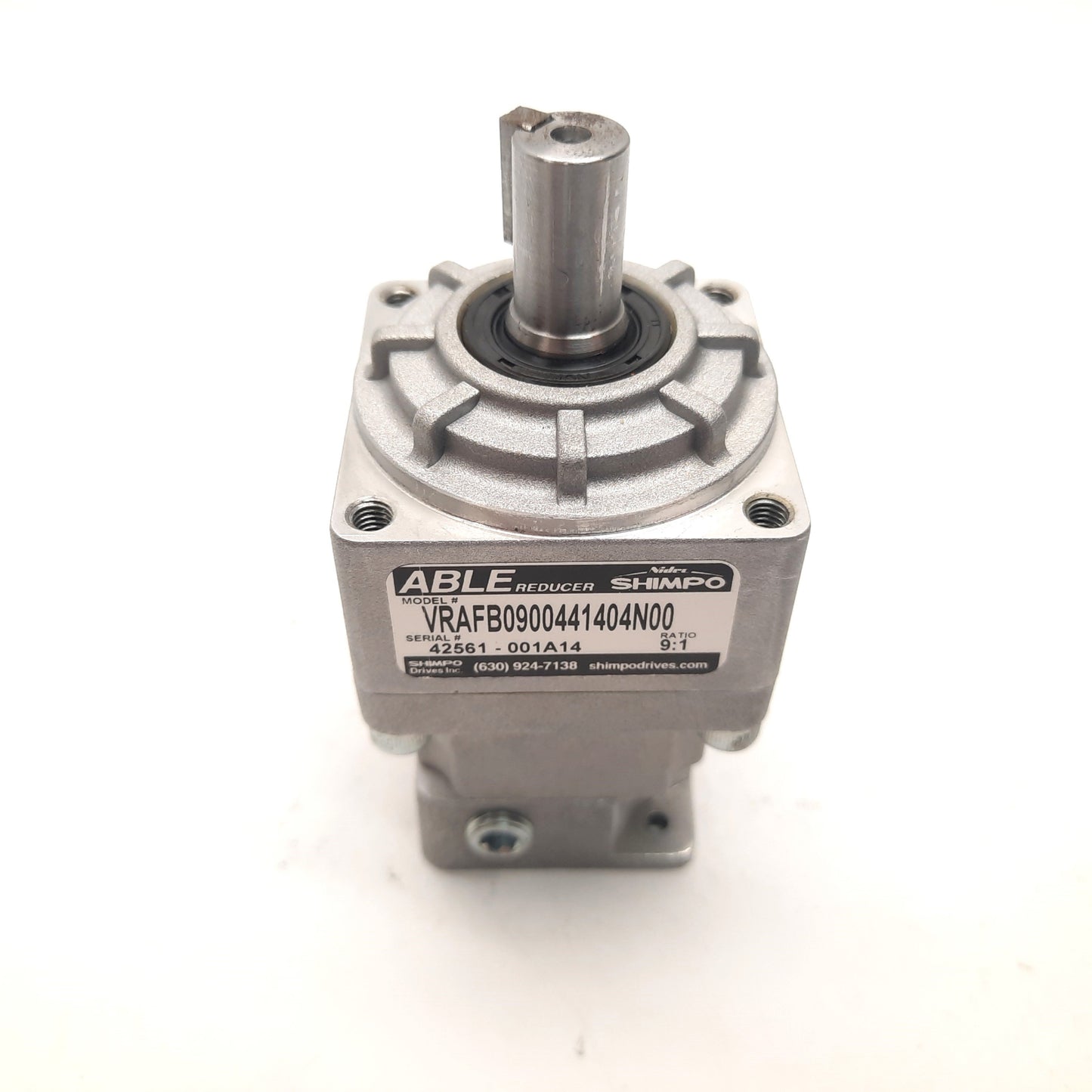 Used Nidec Shimpo VRAFB0900441404N00 ABLE Gear Speed Reducer 9:1 NEMA 17