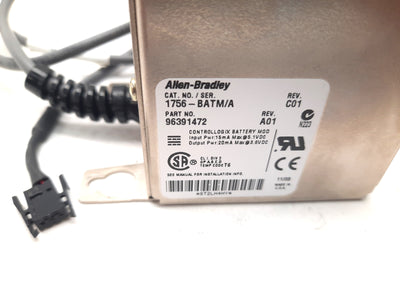 Used Allen Bradley 1756-BATM/A ControlLogix Battery Module 1756-L55Mxx L61 L62 or L63