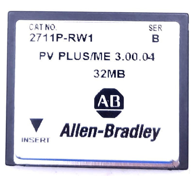 Used Allen Bradley 2711P-RW1 PanelView Plus/ME 3.00.04 CompactFlash Card, 32MB