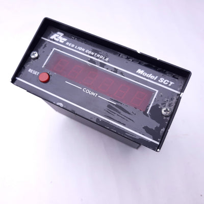 Used Red Lion SCT00600 6-Digit Totalizing Counter, Input Power: 115VAC 50/60Hz