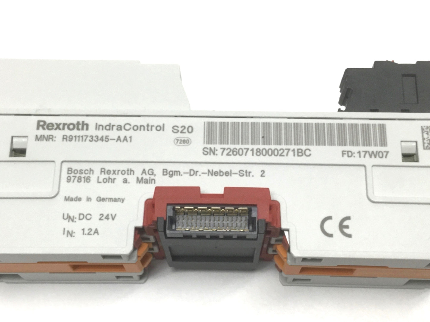 Used Rexroth S20-PWR IndraControl Bus Logic Power Supply Boost Module 24VDC, 4A