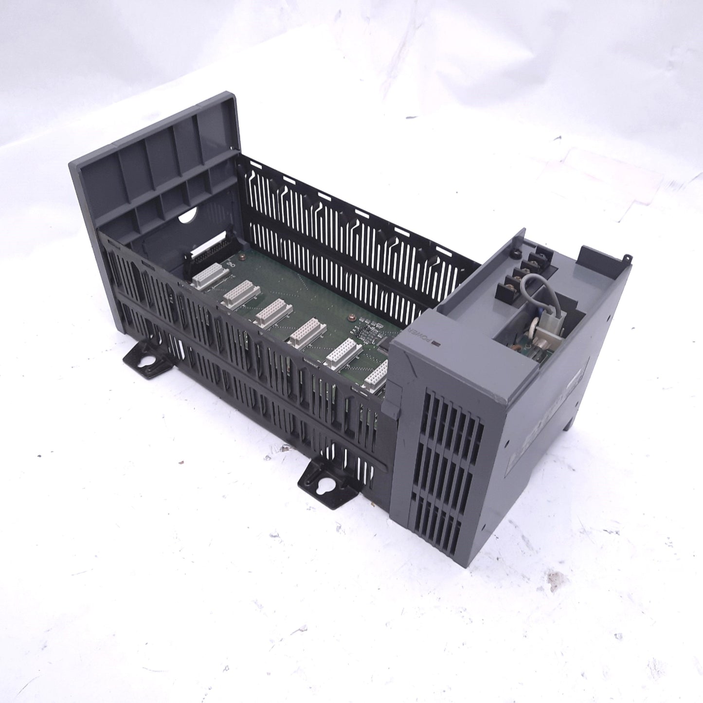 Used Allen Bradley 1746-P1 SLC500 Power Supply, 24VDC 5VDC, With 1746-A7 7-Slot Rack