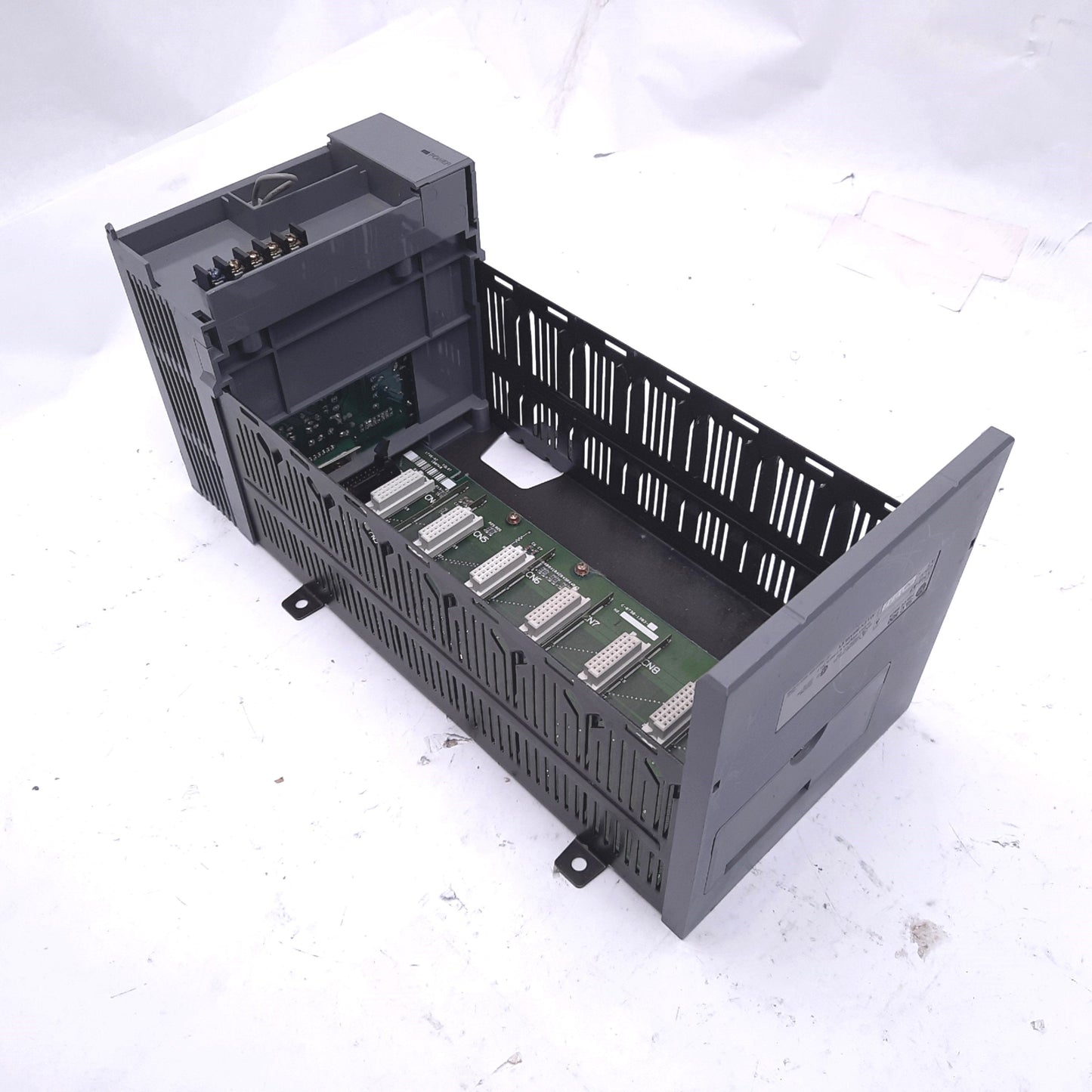 Used Allen Bradley 1746-P1 SLC500 Power Supply, 24VDC 5VDC, With 1746-A7 7-Slot Rack