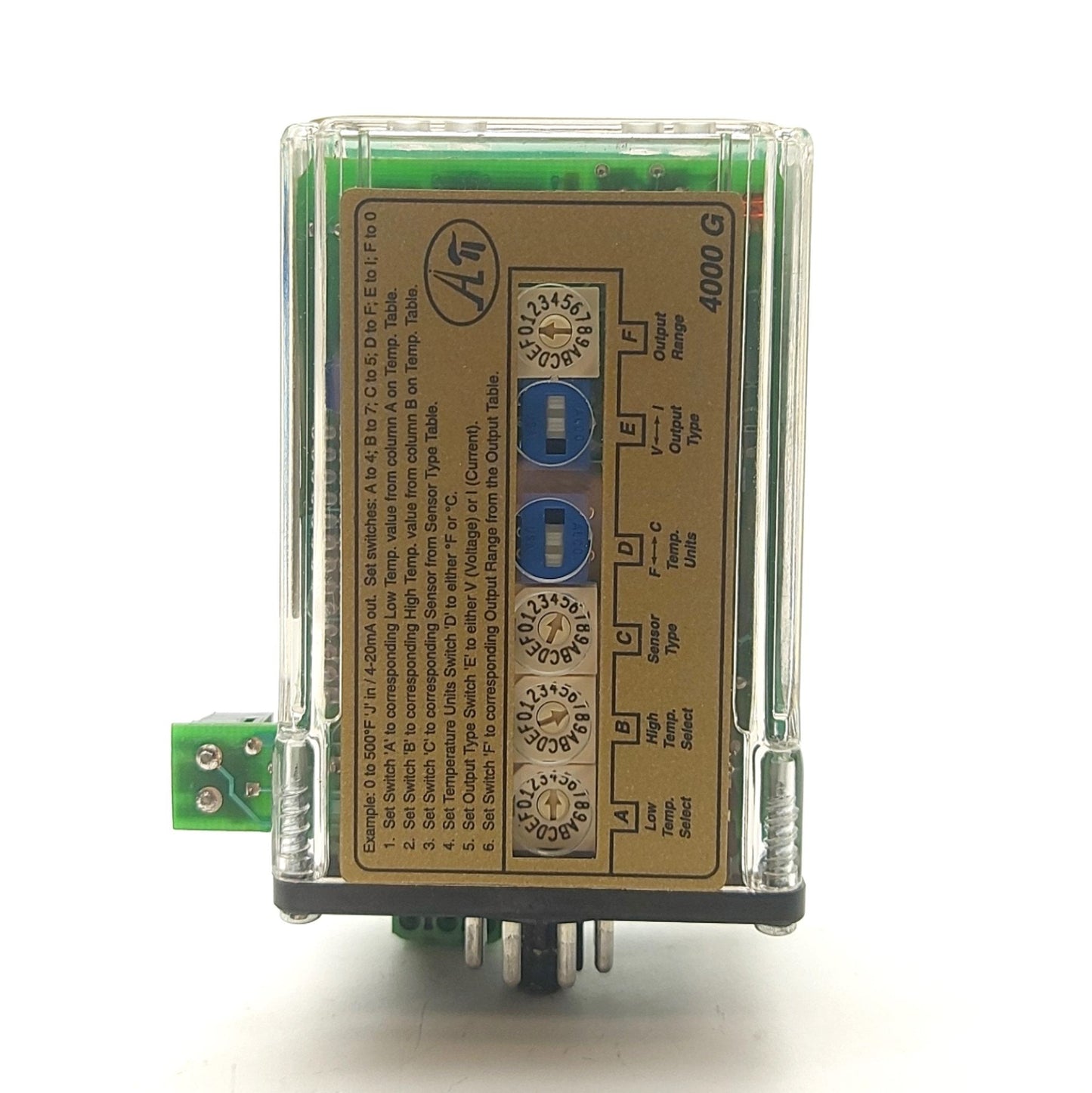 New Other API 4000 G Temperature Isolator & Transmitter TC/RTD to ñ10VDC or 0-20mA 230VAC