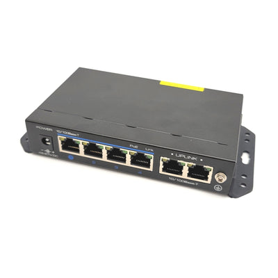 Used Neon NEON-4POE 4-Port 2x Uplink 10/100Mbps Power Over Ethernet Switch 48-57VDC