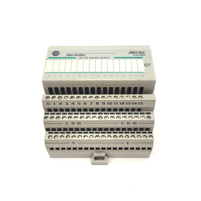 Used Allen Bradley 1794-OB16/A Flex I/O Output Module 16-Ch, 1794-TB3/A Terminal Base