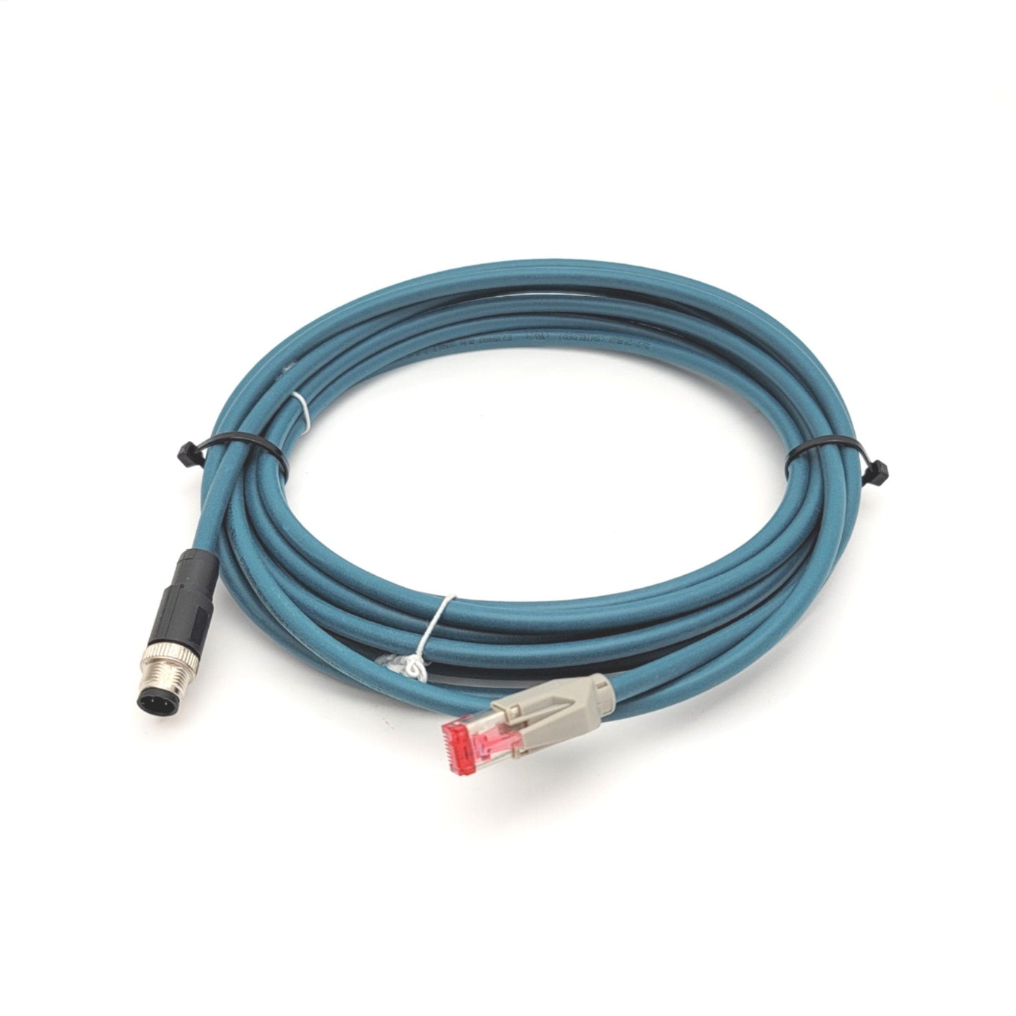 Used PEPPERL+FUCHS V180-G-5M-PUR-ABG-V45-G Connection Cable M12 To RJ45 5 Meter CAT5e