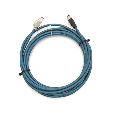 Used PEPPERL+FUCHS V180-G-5M-PUR-ABG-V45-G Connection Cable M12 To RJ45 5 Meter CAT5e