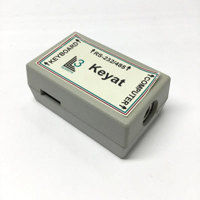 Used L3 Systems KeyAT FA0001 Keyboard Port Adapter RS-232/485 5-pin DIN, 25-pin D-Sub