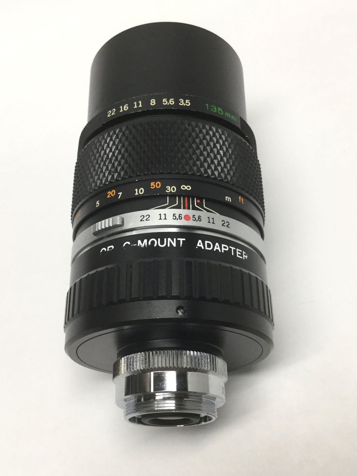 Used Olympus E.Zuiko Auto-T Machine Vision Camera Lens, 135mm, F/3.5-22 w/C-Mount