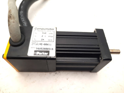 Used Parker CM161AE-00611 Compumotor Servo Motor 170V, 2.1A *Short Cable