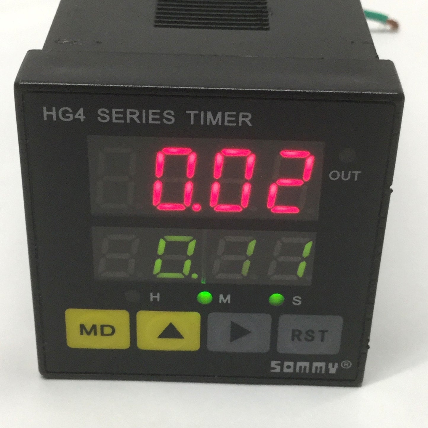 Used Sommy HG4B-RB40 Programmable General Purpose Timer Relay 100/240VAC, 0.01s-9999h