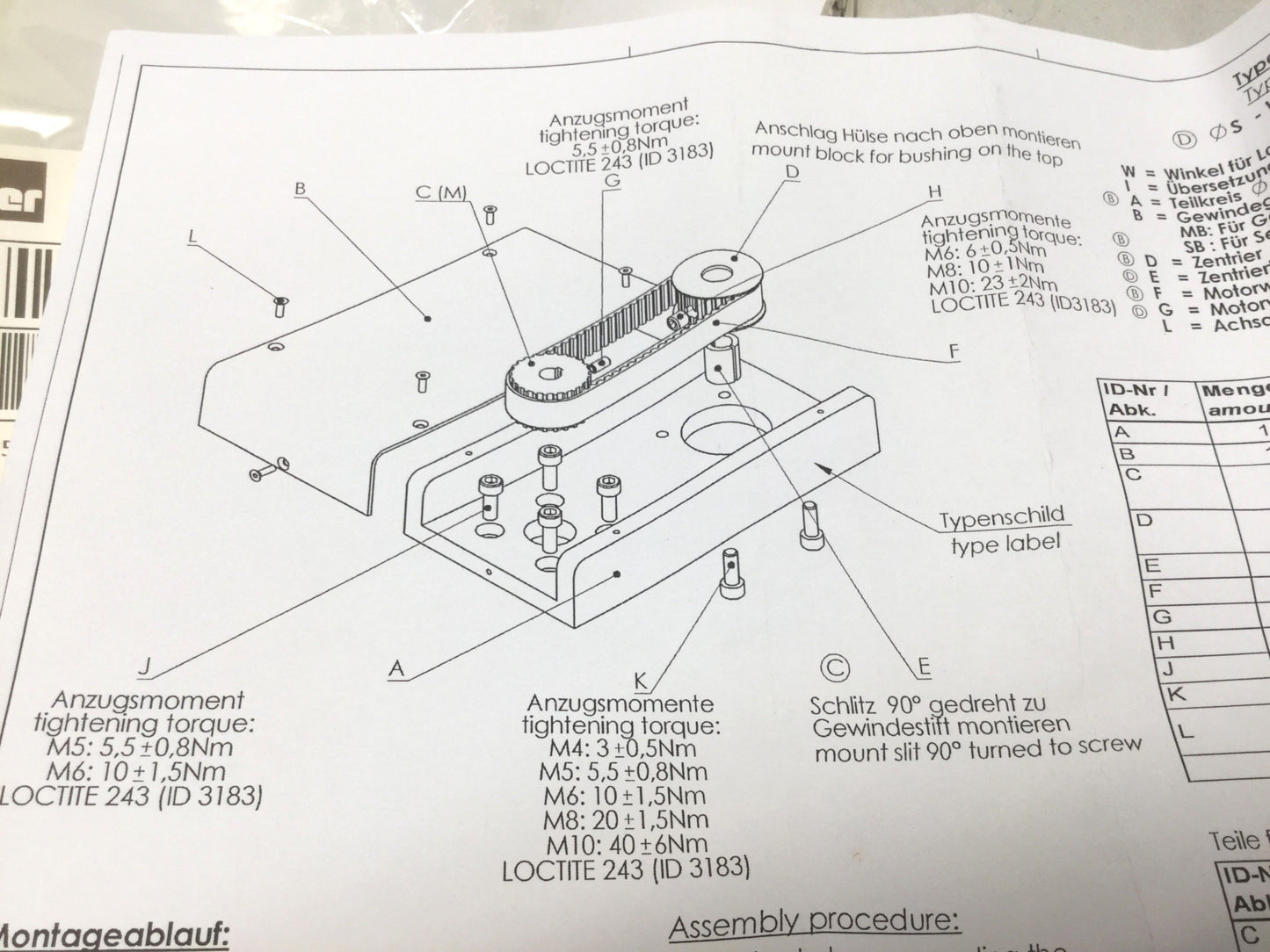 New Parker E50SA1 Belt Gear Unit for OSP-E Electric Linear Actuators *Customized*