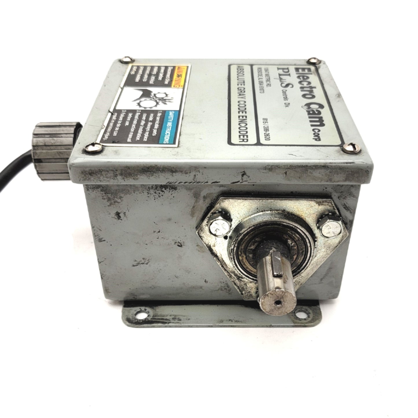 Used Electro Cam Corp PS-4256-11-DDR PLæS Absolute Gray Encoder NEMA 12, 0-1,000RPM