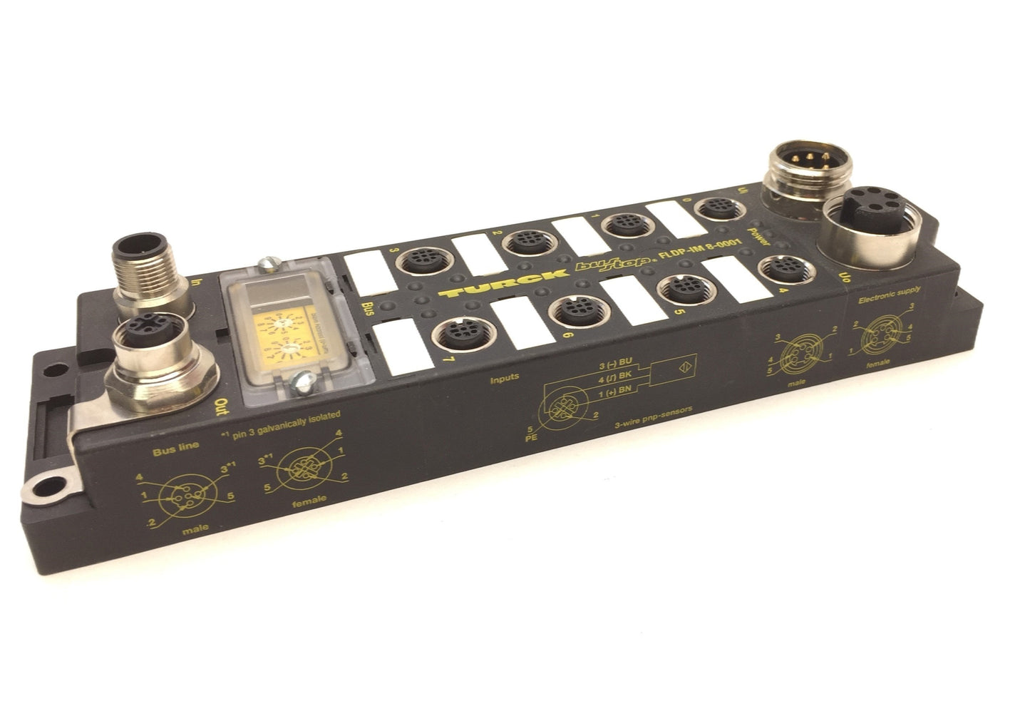 New Other Turck FLDP-IM 8-0001 Compact Fieldbus I/O Module for Profibus-DP, 8-PNP Inputs