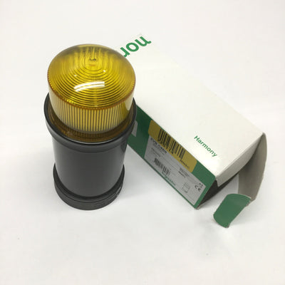 New Schneider XVB-C8B8 Xenon Beacon Yellow Strobe 1Hz Flash Light Signal Tower, 24V