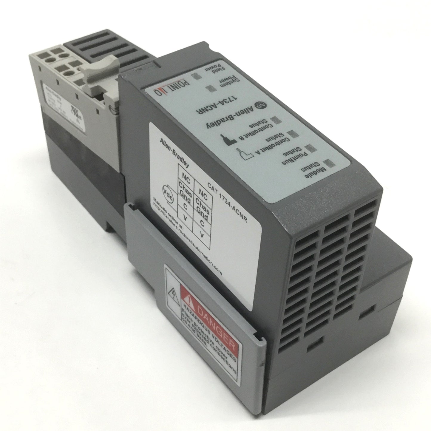 New Other Allen Bradley 1734-ACNR POINT I/O ControlNet Adapter, 2-Channel Coxial, 24VDC