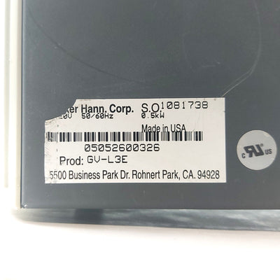 Used Parker GV-L3E Gemini Digital Servo Drive 1-Axis Out: 170VDC 3A 0.44kW In: 120VAC