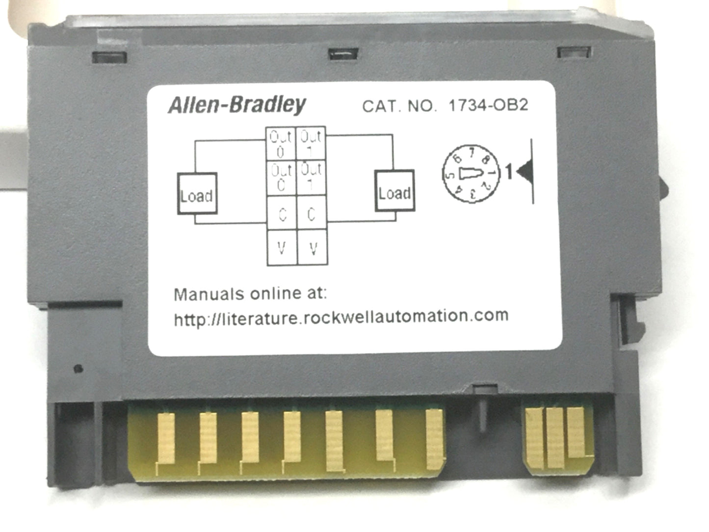 New Allen Bradley 1734-OB2 POINT I/O Digital Source Output Module, 2-Channel, 24VDC