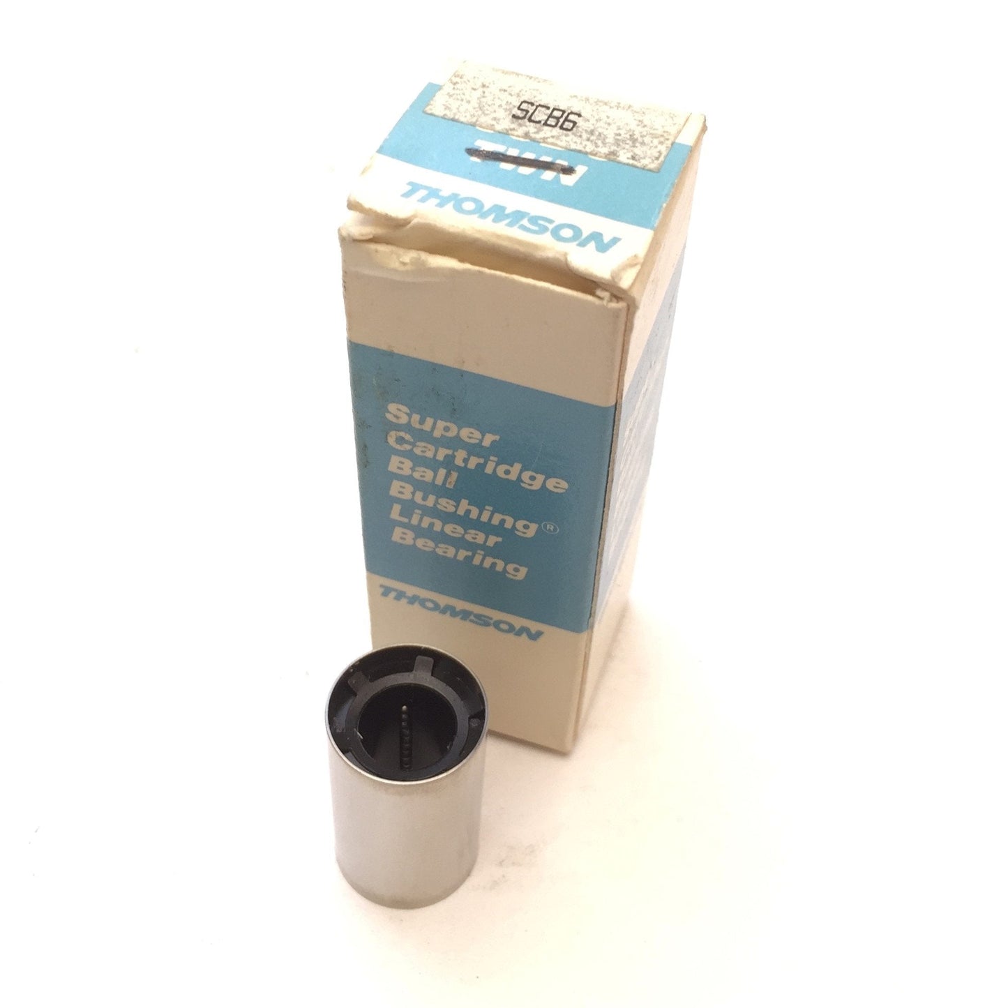 New Other Thomson SCB6 Super Ball Bushing Bearing Closed Cartridge, 0.375" ID, 1.125" L