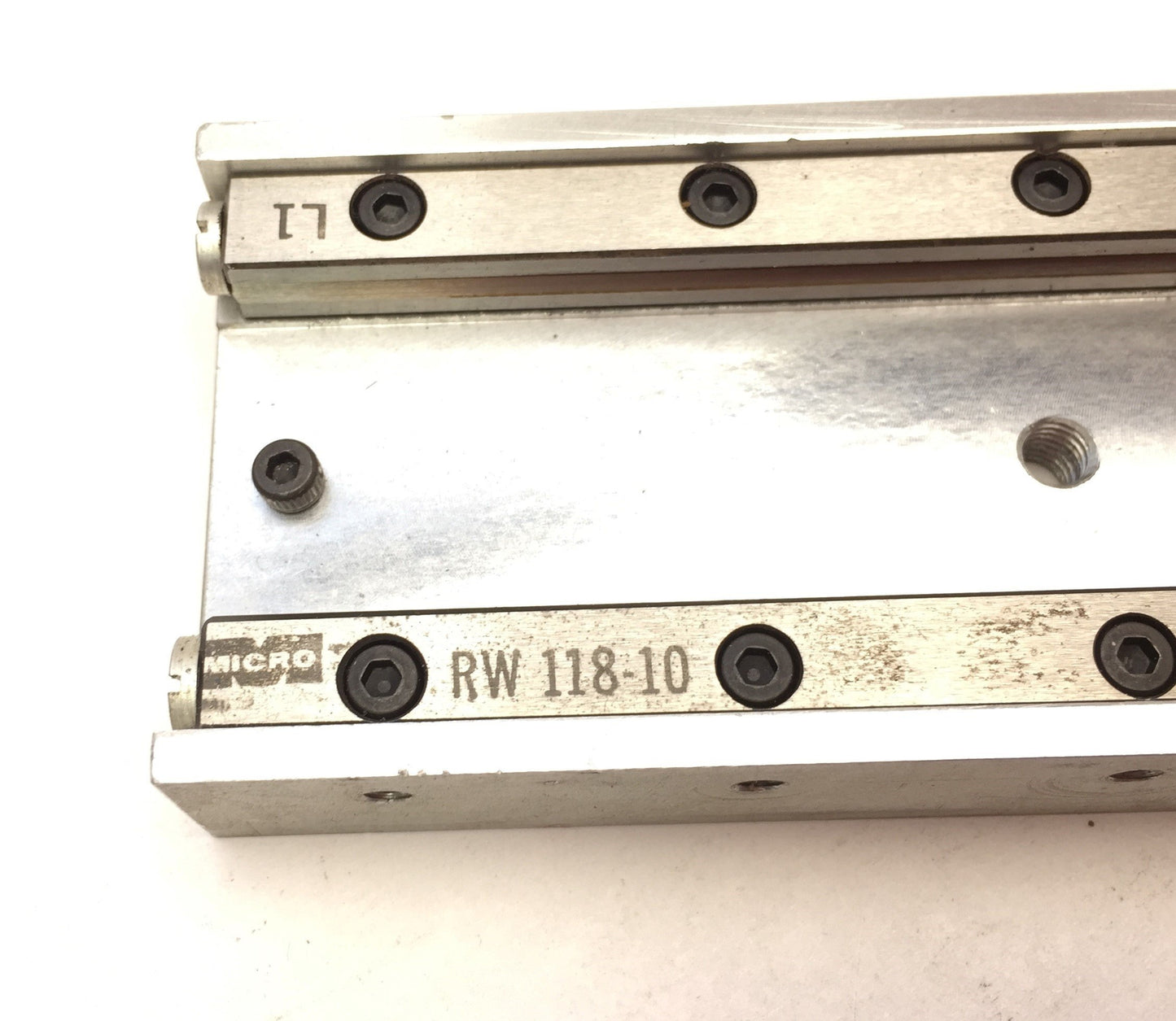 Used Micro Slides Inc A-2100 Linear Ball Bearing Slide Stage 254x51mm, Travel 230mm