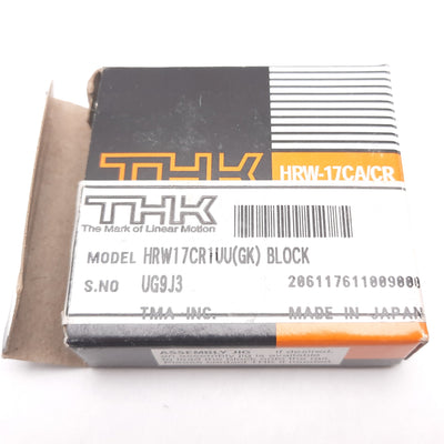 New THK HRW-17CR1UU Linear Rail Guide Carriage Block, For 33mm Rail, 60mm x 50.8mm