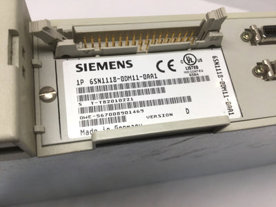 Used Siemens 6SN1118-0DM11-0AA1 SIMODRIVE 611-D 2-Axis Digital Control w/Power Module