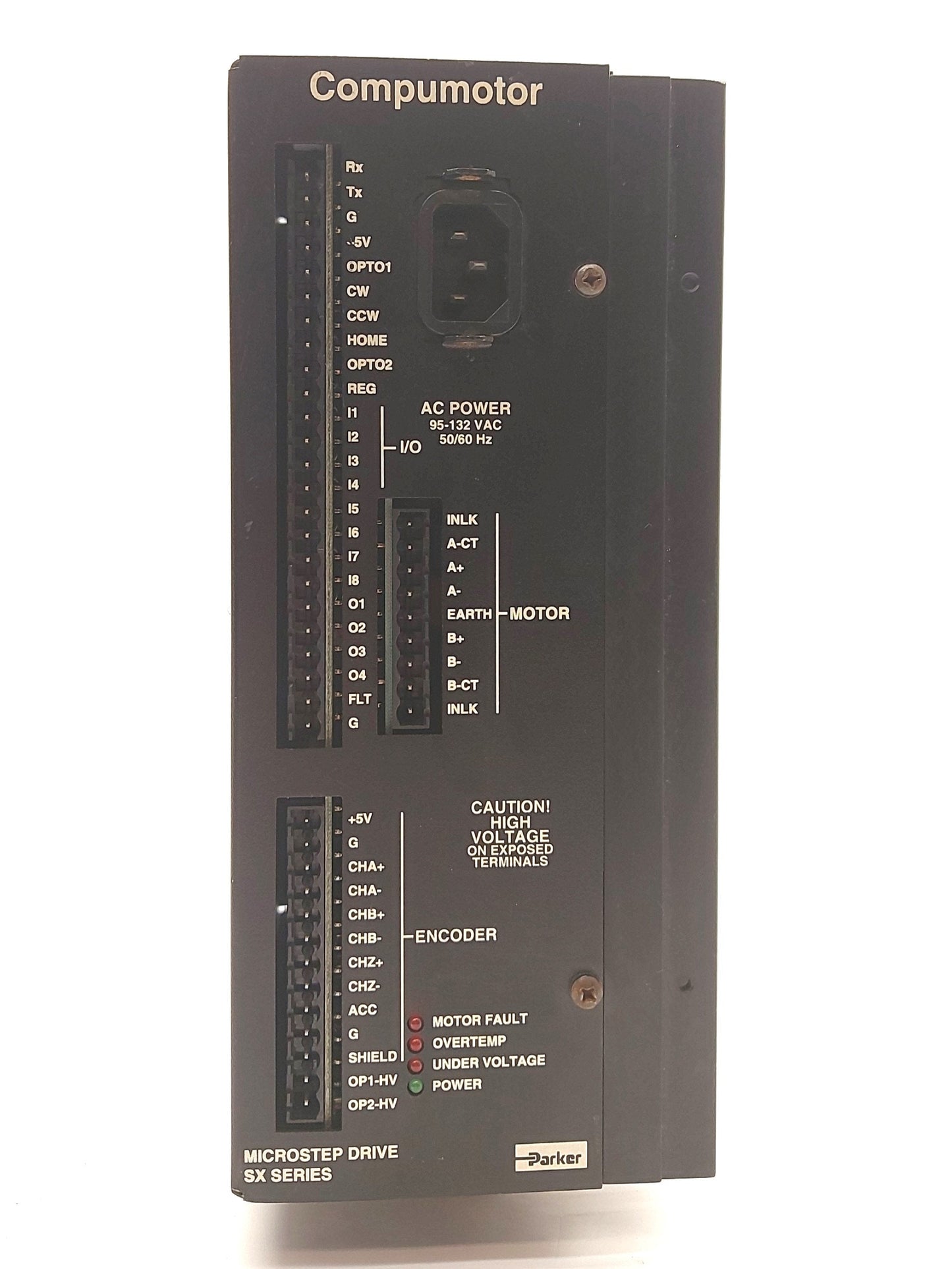 Used Parker SX6-DRIVE Compumotor Stepper Motor Drive, 1 Axis, 2-Phase Hybrid, 120VAC