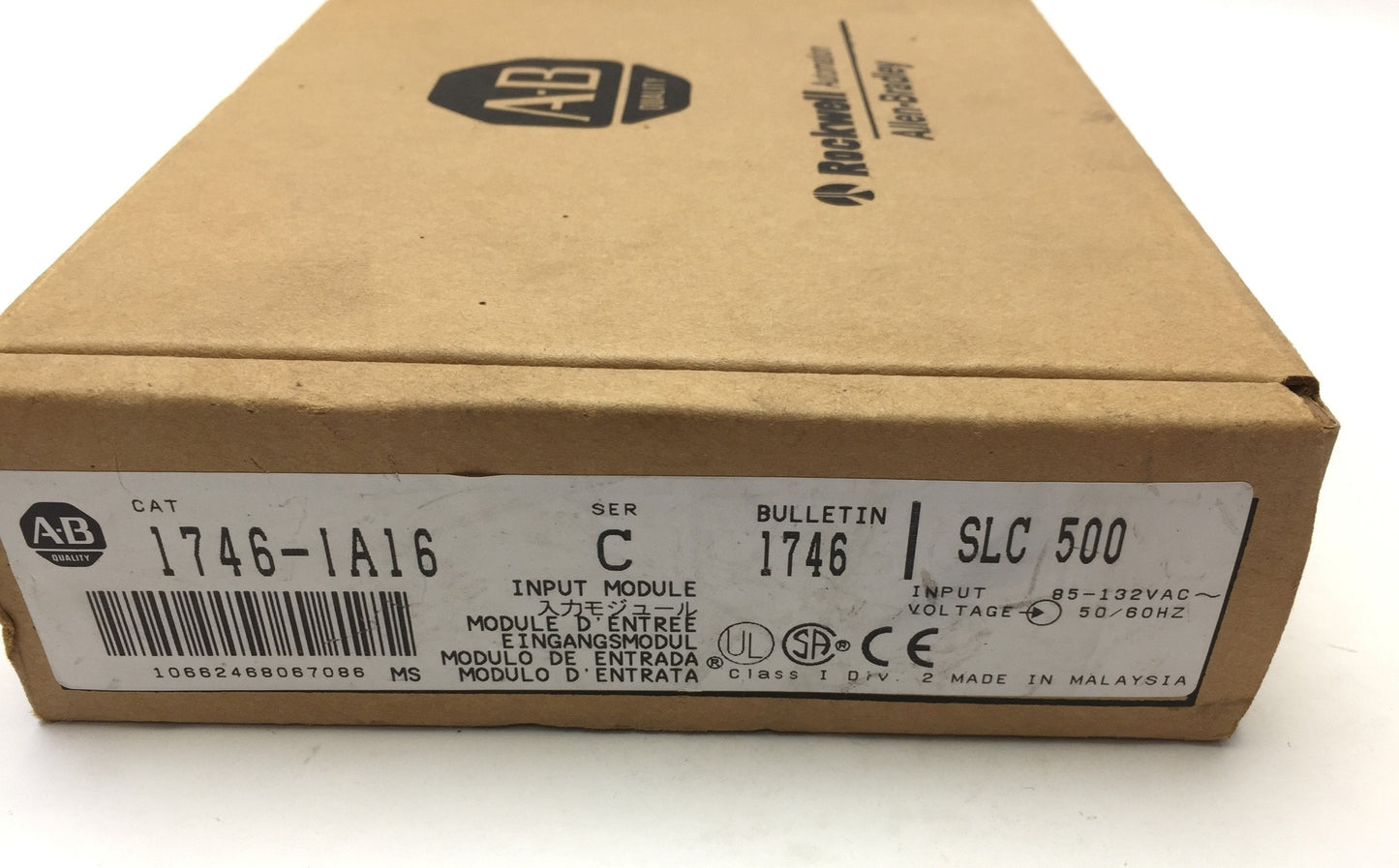 New Other Allen Bradley 1746-IA16 Ser C 16 Input Module Digital SLC500, 85-132VAC, 50/60Hz