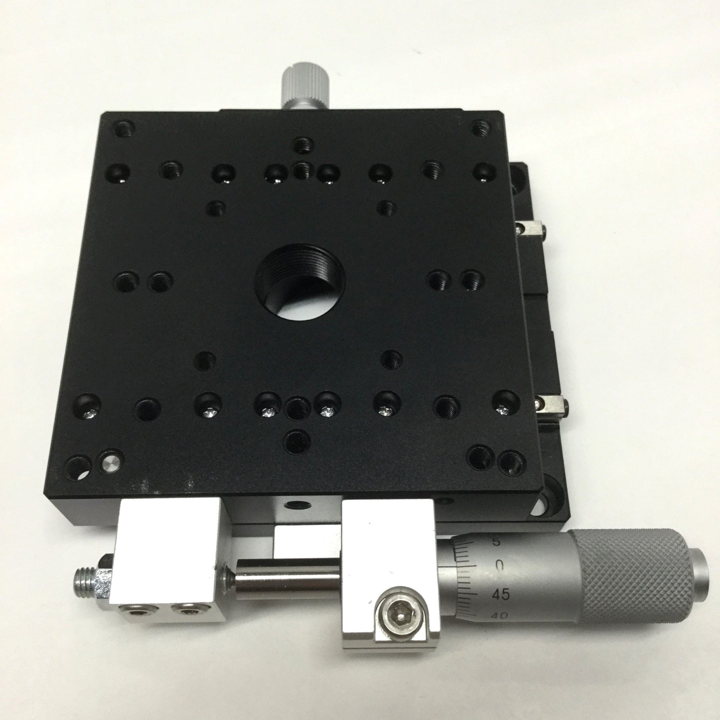 Used OptoSigma TAM-801S Linear Crossed Roller Stage, X-Axis, ñ7.5mm Travel, 80 x 80mm