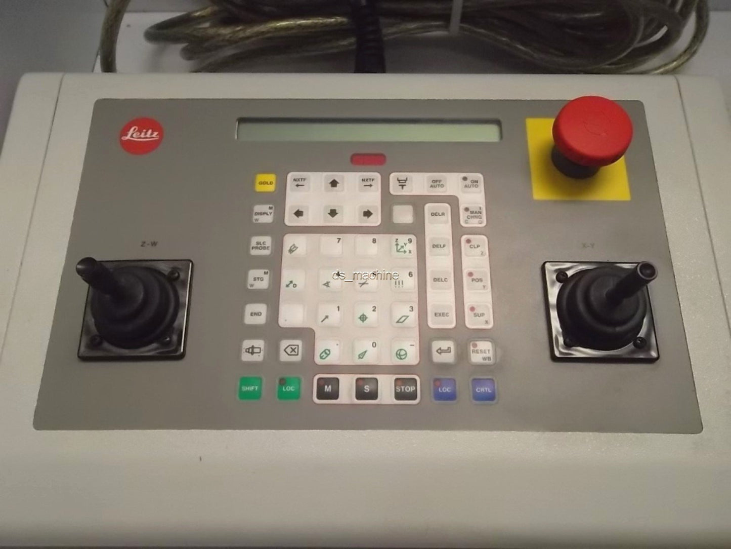 Used Leitz 301-357.040 Controller XYZW Joysticks Keypad E-Stop 30' Cord D-Sub 15-Pin