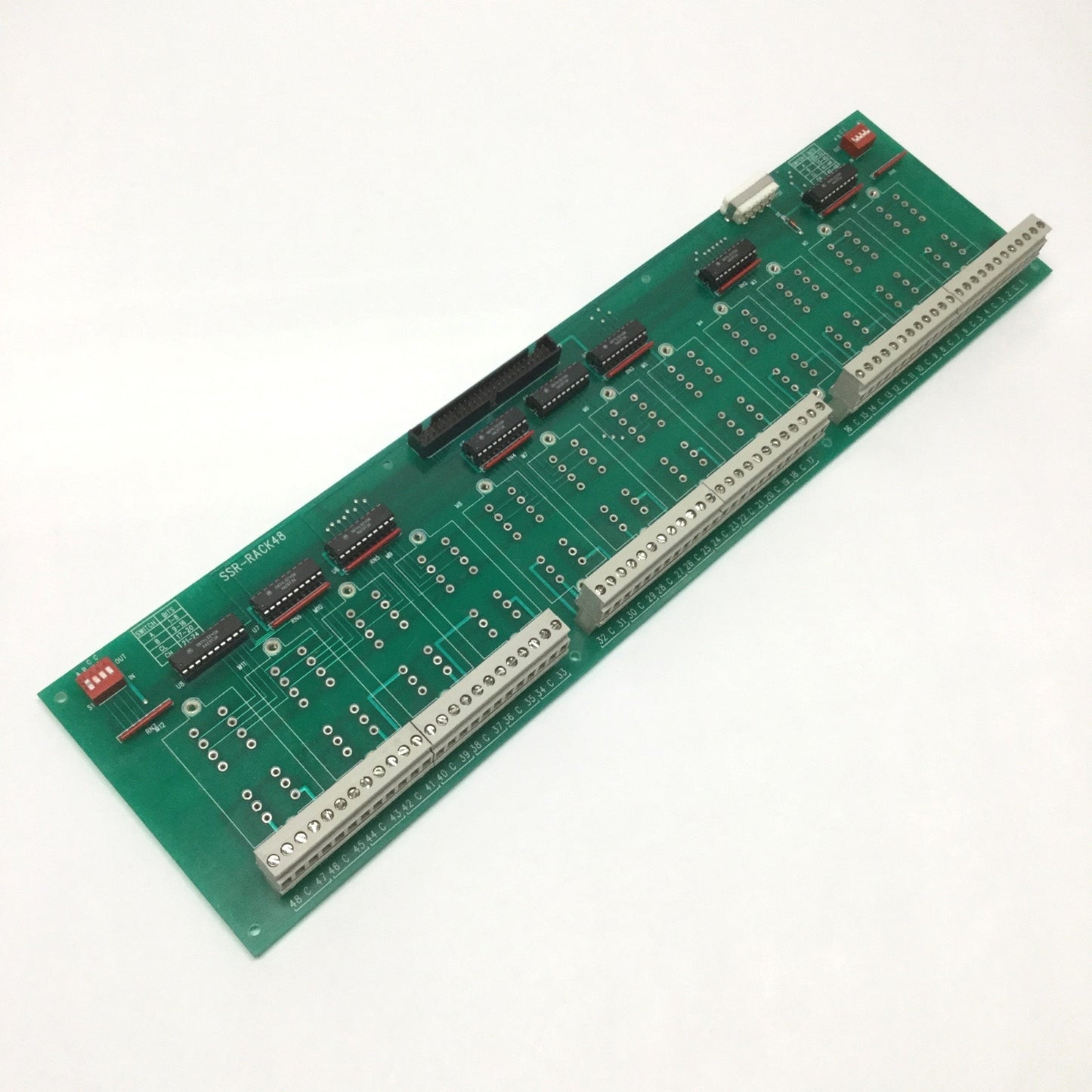 Used Computer Boards SSR-RACK48 Quad Solid-State Relay I/O Rack Backplane, 48-Channel