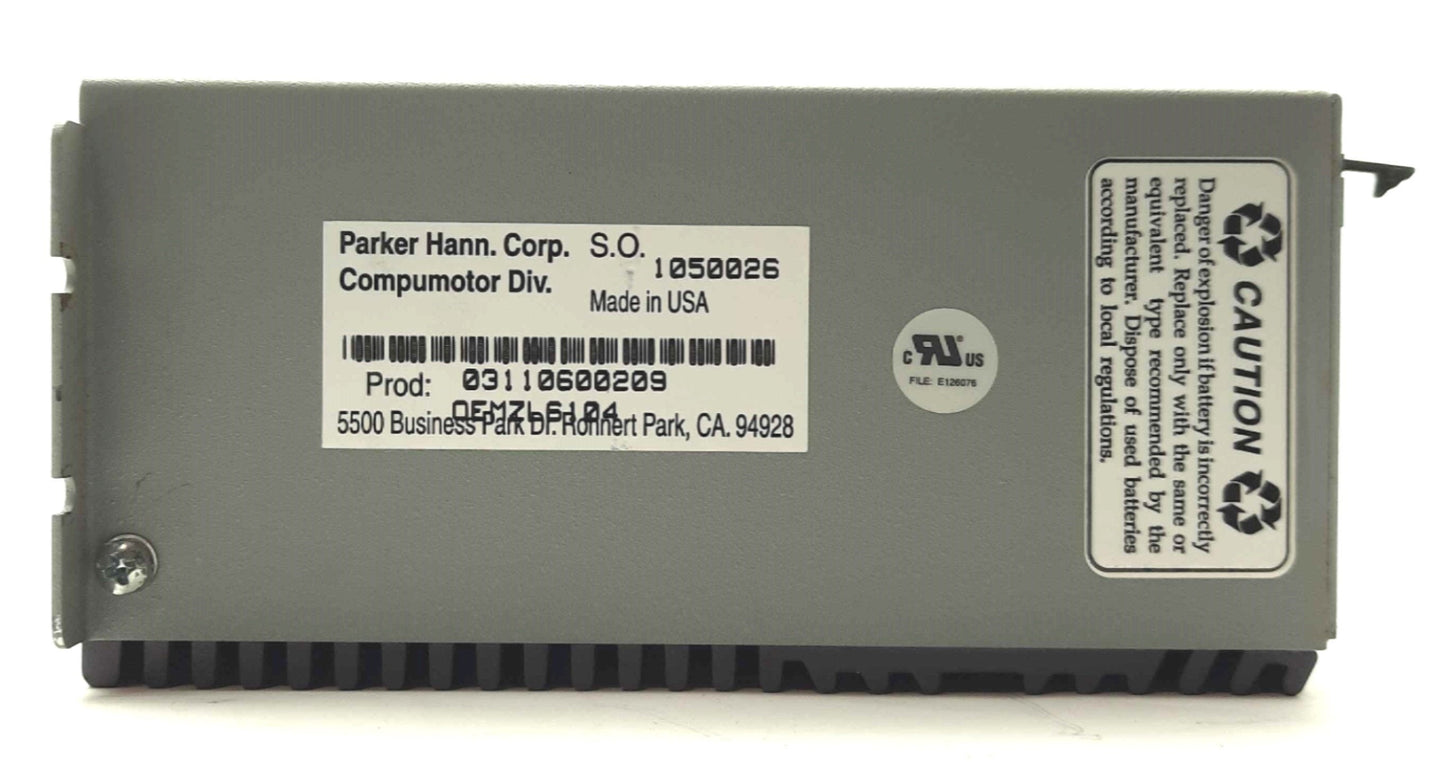 Used Parker OEMZL6104 Compumotor Stepper Motor Drive 1-Axis I/O In: 19 Out: 9 120VAC