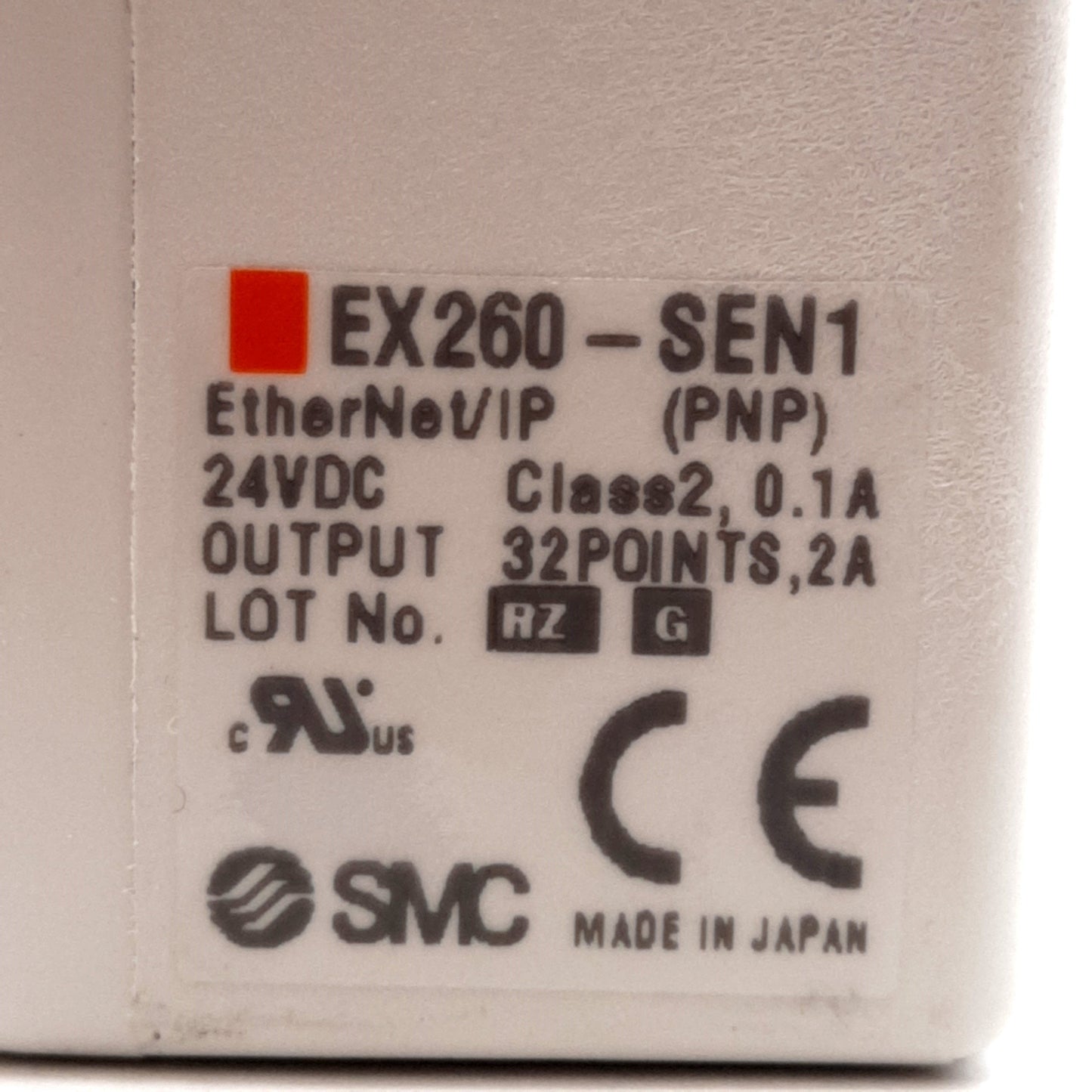 New – Open box SMC EX260-SEN1 EX300 EtherNet/IP Serial Interface Unit PNP, 24VDC, 32 Outputs