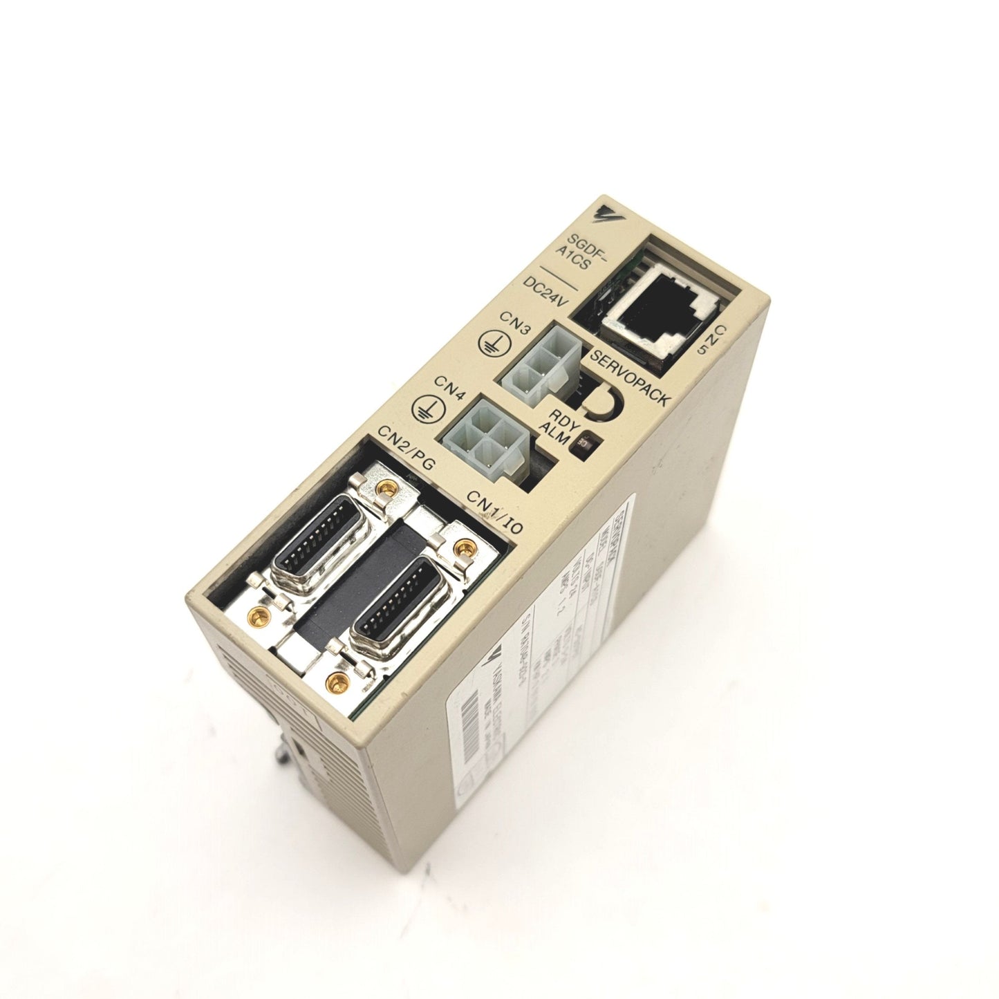 Used Yaskawa SGDF-A1CS Sigma Mini-Series Servopack AC Servomotor Drive, 0-24VAC, 3-Ph