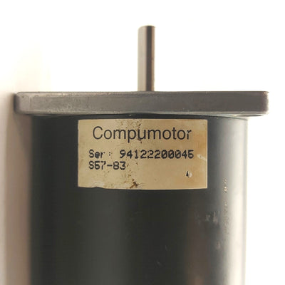 Used Parker S57-83 Compumotor Stepper Motor, 2-Phase Hybrid, 100oz-in, NEMA 23 10"