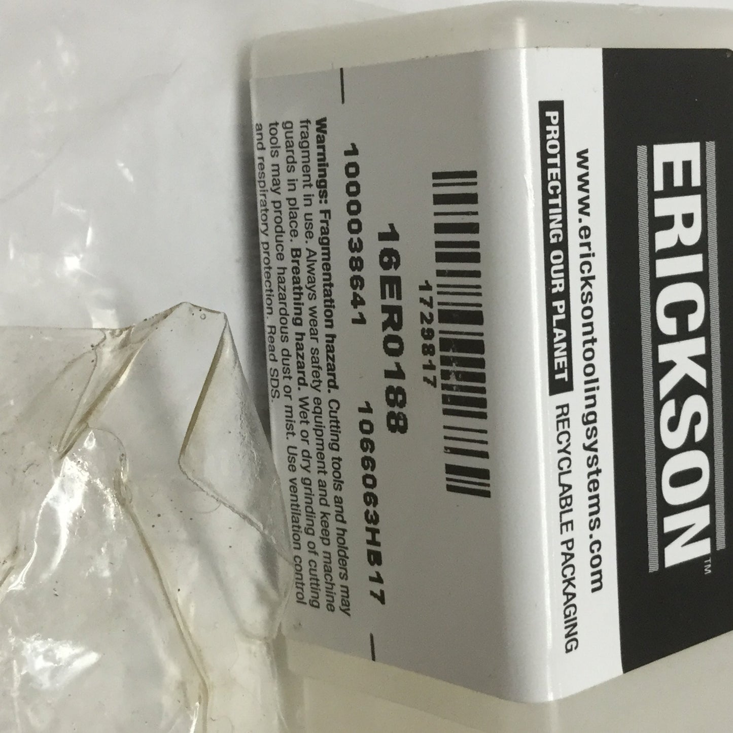 New – Open box Erickson 16ER0188 ER16 Chuck Collet, 3/16", 27.5mm Long, 0.1475"-0.1875"