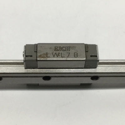 Used IKO LWL7B Linear Way Ball Bearing Block Carriage Slide on 120mm Guide Rail