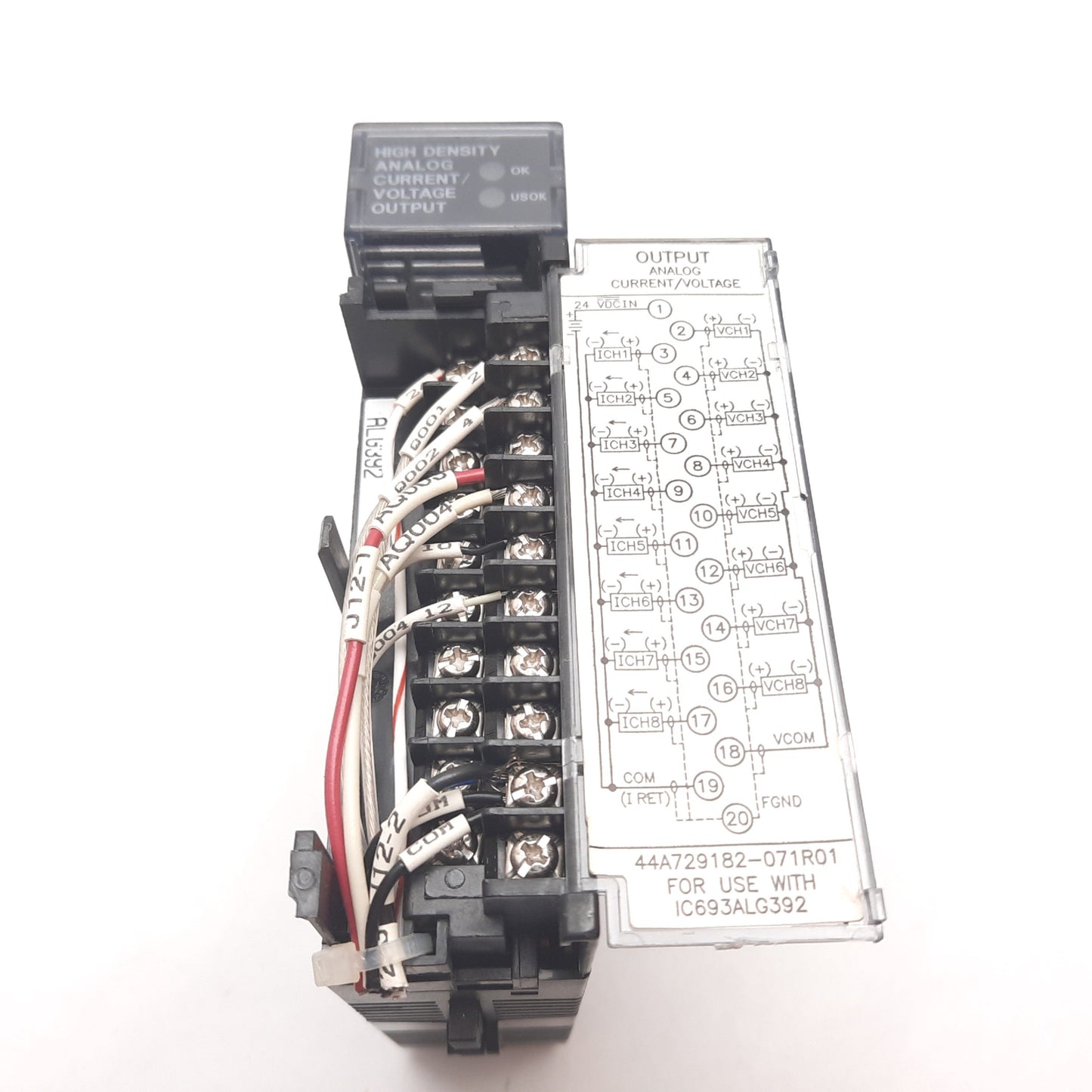 Used GE Fanuc IC693ALG392B Analog Output Module, Current/Voltage, 8Pt, 4-20mA 10VDC