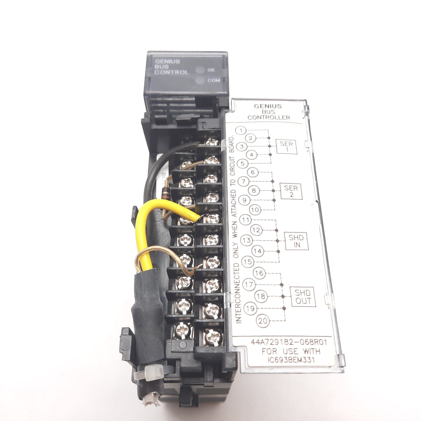 Used GE Fanuc IC693BEM331H PLC Genius Bus Controller Module, Series 90-30, 128B