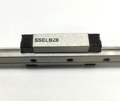 Used MiSUMi SSELBZ 8 Ball Bearing Carriage Long Block Slide, 85mm Linear Guide Rail