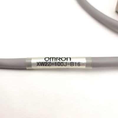 Used Omron XW2Z-100J-B16 I/O Communication Cable With XW2B-20G4 Breakout Module