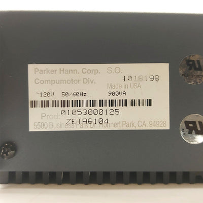 Used Parker ZETA6104 Compumotor Stepper Drive, 1-Axis, 4A, I/O In: 19 Out: 9, 120VAC