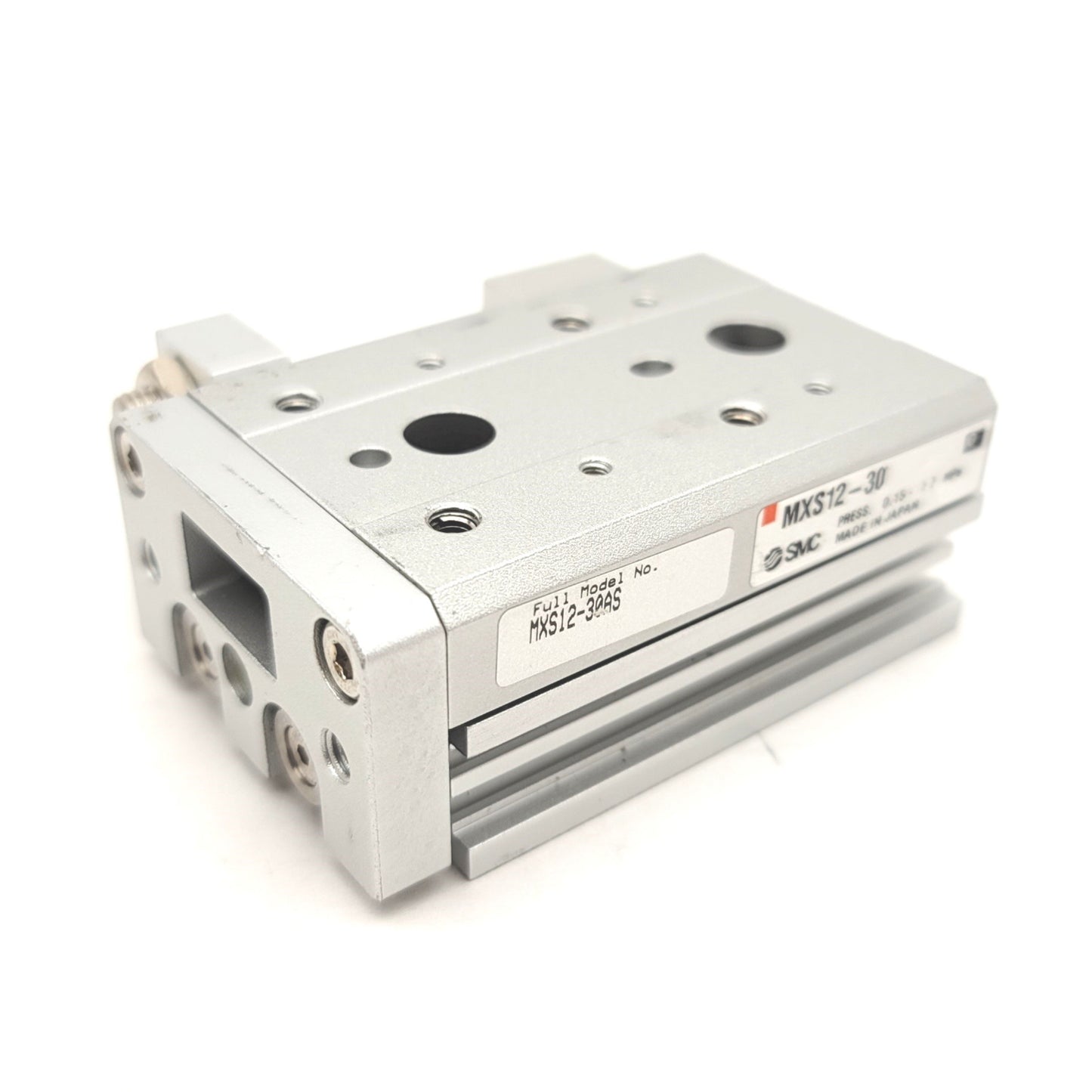 New – Open box SMC MXS12-30AS Linear Pneumatic Slide Table Bore: 12mm Stroke: 30mm, 0.15-0.7MPa